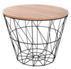 Table café Kumi métal noir Ø38x30.5cm en promo chez Maxi Bazar Table café Kumi métal noir Ø38x30.5cm dans le catalogue Maxi Bazar