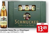 Meister Pils Angebote von Schmucker bei E center Darmstadt für 13,49 €