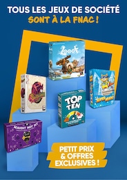 Catalogue Fnac "TOUS LES JEUX DE SOCIÉTÉ SONT À LA FNAC !" à Paris et alentours, 1 page, 14/02/2025 - 16/03/2025