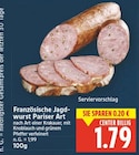 Französische Jagdwurst Pariser Art für 1,79 € bei E center im Angebot Französische Jagdwurst Pariser Art im aktuellen E center Prospekt