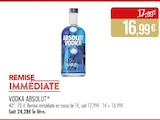 Vodka absolut en promo chez Supermarchés Match Strasbourg à 16,99 €