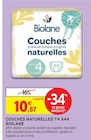 Couches naturelles T4 x44 - Biolane en promo chez Intermarché Ivry-sur-Seine à 10,87 €