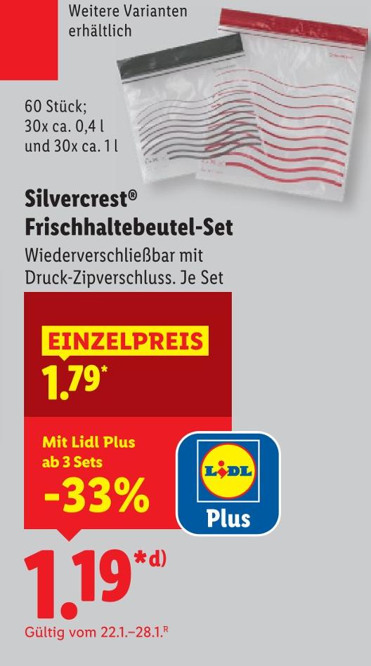 Frischhaltebeutel-Set