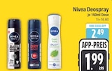 Deospray Black & White Angebote von Nivea bei E center Dachau für 1,99 €