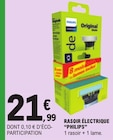 Rasoir électrique - PHILIPS à 21,99 € dans le catalogue E.Leclerc