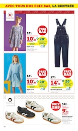 Prix et réduction Robe dans le prospectus Hyper U en cours Offre Robe dans le catalogue Hyper U du moment à la page 40