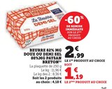 Beurre 82% MG Doux ou Demi Sel 80% MG - Paysan Breton dans le catalogue U Express
