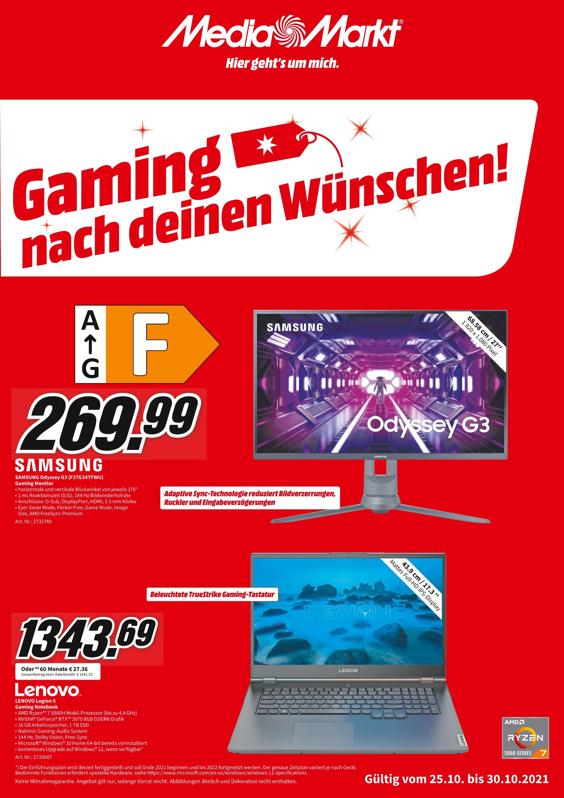 Media-Markt Prospekt für Berlin mit 8 Seiten Media-Markt Prospekt für Berlin: "Aktuelle Angebote", 8 Seiten, 25.10.2021 - 30.10.2021