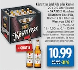 Edel Pils oder Radler bei diska im Gersdorf Prospekt für 10,99 €