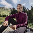 Pull col roulé manches longues violet foncé homme dans le catalogue La Halle