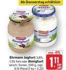 Joghurt im Angebot bei EDEKA in Offenburg Joghurt Angebote von Ehrmann bei EDEKA Offenburg für 1,11 €