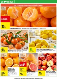 Prix et réduction Clémentine dans le prospectus Carrefour en cours Offre Clémentine dans le catalogue Carrefour du moment à la page 20