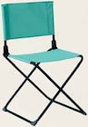 Chaise pliante de camping vert d'eau - Intermarché à Amiens Chaise pliante de camping vert d'eau en promo chez Intermarché Amiens à 8,99 €
