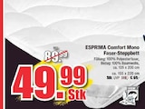 Aktuelles Comfort Mono Faser-Steppbett Angebot bei wohnstore Petzold in Cottbus ab 49,99 €