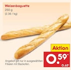 Aktuelle Brot Angebote bei Netto Marken-Discount in Krefeld Aktuelles Weizenbaguette Angebot bei Netto Marken-Discount in Krefeld ab 0,59 €