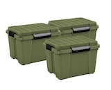 Promo Lot de 3 malles de rangement Skuba avec couvercles, étanches et sur roulettes, kaki, 49L à 39,90 € dans le catalogue Castorama à Terville