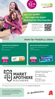 Aktueller mea - meine apotheke Prospekt "Unsere Oktober-Angebote" Seite 1 von 4 Seiten für Bamberg