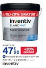 Peinture Blanc Super Couvrant mat 10 L + 2 L gratuits à Mr.Bricolage dans Pont-de-Larn Peinture Blanc Super Couvrant mat 10 L + 2 L gratuits à Mr.Bricolage dans Pont-de-Larn