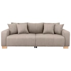 Big Sofa Alpha New dunkelbeige Velourstoff B/H/T: ca. 244x85x112 cm bei POCO im Weiterstadt Prospekt für 699,99 €