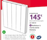 Promo Radiateur à inertie sèche Mehetia à 145,00 € dans le catalogue Mr. Bricolage à Saint-Paul