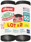 Sacs poubelle lien coulissant élastique 50 L - Alfapac en promo chez Carrefour Sarcelles à 4,39 €