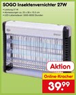 Insektenvernichter 27W Angebote von SOGO bei Netto Marken-Discount Rottenburg für 39,99 €