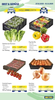 Paprika im aktuellen METRO Prospekt (Moers) Paprika im METRO Prospekt "Wochenangebote" mit 26 Seiten (Moers)