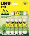UHU stic ReNATURE - 6 Bâtons de colle - 8.2 g - Plastique écologique - UHU dans le catalogue Bureau Vallée