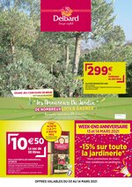 Catalogue Delbard à Goyrans, avec 8 pages Prospectus Delbard à Goyrans, "Découvrez les promotions du mois de Mars !", 8 pages, 03/03/2021 - 14/03/2021