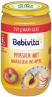 Pfirsich mit Maracuja in Apfel oder Vollkorn in Apfel-Banane im Angebot bei REWE in Eisenach Pfirsich mit Maracuja in Apfel oder Vollkorn in Apfel-Banane Angebote von Bebivita bei REWE Eisenach für 0,79 €