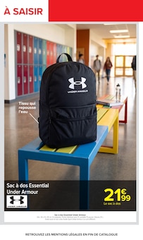 Promotion Sac Sport dans le prospectus Carrefour, valable du 11/08/2026 au 24/08/2026 Promo Sac Sport dans le catalogue Carrefour du moment à la page 3