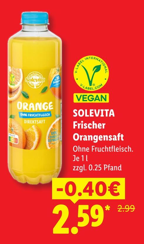 Frischer Orangensaft