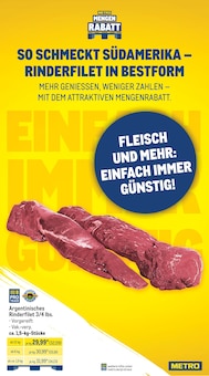 Rindfleisch im aktuellen METRO Prospekt (Leipzig) Rindfleisch im METRO Prospekt "Wochenangebote SCO + Gewinnspiel+ Markets" mit 29 Seiten (Leipzig)