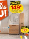 Castorama Villabé - Promo Ensemble meuble sous-vasque à poser l. 80 cm Soho décor bois + plan vasque + miroir Promo Ensemble meuble sous-vasque à poser l. 80 cm Soho décor bois + plan vasque + miroir à 85,00 € dans le catalogue Castorama à Villabé