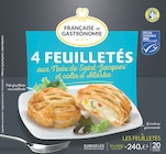 Feuilletés aux Noix de Saint-Jacques et Colin d'Alaska MSC Surgelés - FRANÇAISE DE GASTRONOMIE à 1,57 € dans le catalogue Intermarché Super