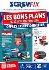 Catalogue Bricolage Screwfix en cours à Provin et alentours, "LES BONS PLANS", 12 pages, 29/04/2024 - 27/05/2024