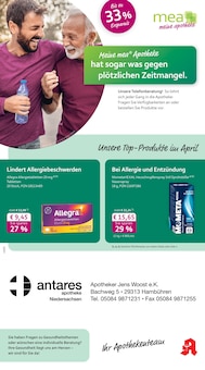 mea - meine apotheke Prospekt der Woche "Unsere April-Angebote" Seite 1, 01.04.2026 bis 30.04.2026 für Celle Aktueller mea - meine apotheke Prospekt "Unsere April-Angebote" Seite 1 von 4 Seiten für Celle