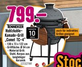 Hohlzkohle-Kamado-Grill „Comet TC-4“ von Tenneker im aktuellen Hornbach Prospekt