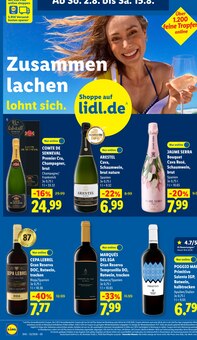 Champagner im aktuellen Lidl Prospekt (Ulm) Champagner im Lidl Prospekt "LIDL LOHNT SICH" mit 73 Seiten (Ulm)