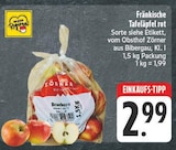 Aktuelles Fränkische Tafeläpfel rot Angebot bei EDEKA in Würzburg ab 2,99 €