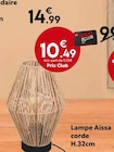 Lampe Aissa corde dans le catalogue Maxi Bazar