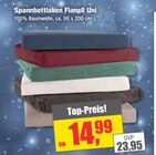 Aktuelles Spannbettlaken Flanell Uni Angebot bei Witthus Heimtex-Fachmarkt GmbH in Bremen ab 14,99 €