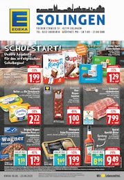 EDEKA Prospekt für Solingen mit 24 Seiten EDEKA Prospekt für Solingen: "Aktuelle Angebote", 24 Seiten, 18.08.2025 - 23.08.2025