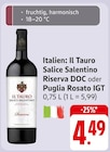 Salice Salentino Riserva DOC oder Puglia Rosato IGT bei EDEKA im Kelsterbach Prospekt für 4,49 €