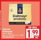 Kaffeepads von Dallmayr für 1,99 € bei EDEKA im Angebot Kaffeepads von Dallmayr im aktuellen EDEKA Prospekt