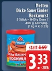 E center - Dicke Sauerländer Bockwurst Angebot im Prospekt Dicke Sauerländer Bockwurst bei E center im Prospekt "" für 3,33 €