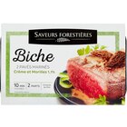 2 pavés marinés de biche SAVEURS FORESTIÈRES - Carrefour Market 2 pavés marinés de biche SAVEURS FORESTIÈRES à 7,59 € dans le catalogue Carrefour Market