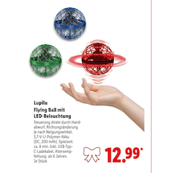 Flying Ball mit LED-Beleuchtung