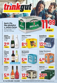 Warsteiner im Trinkgut Prospekt "Aktuelle Angebote" mit 10 Seiten (Erkelenz)