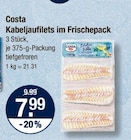 Kabeljaufilets im Frischepack von Costa im aktuellen V-Markt Prospekt